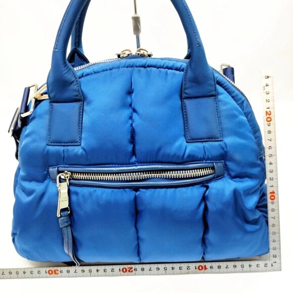 Prada Hand Bag Navy Blue Nylon 643-081325 - Picture 2 of 14
